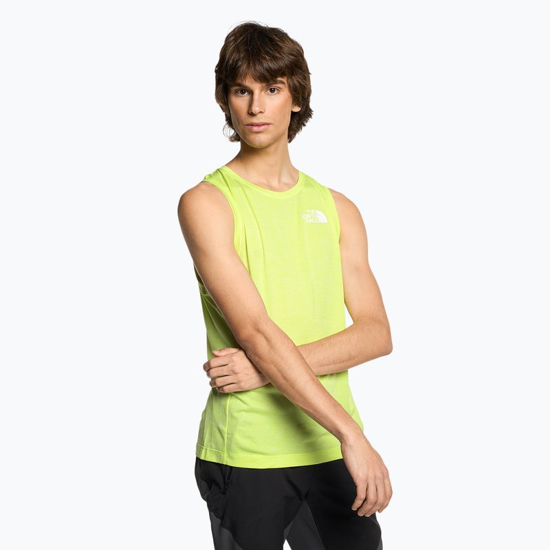 Koszulka trekkingowa męska The North Face Mountain Athletics Tank led yellow white heather/asphalt