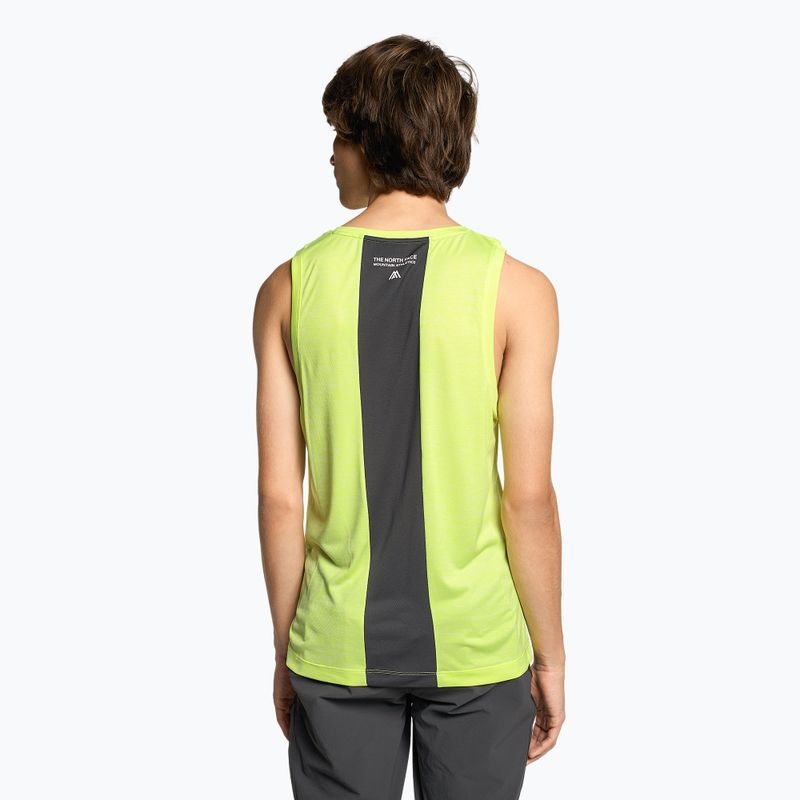 Koszulka trekkingowa męska The North Face Mountain Athletics Tank led yellow white heather/asphalt 2