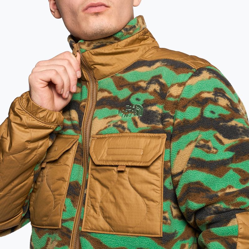 Bluza trekkingowa męska The North Face Royal Arch FZ deep grass green printed camo 3