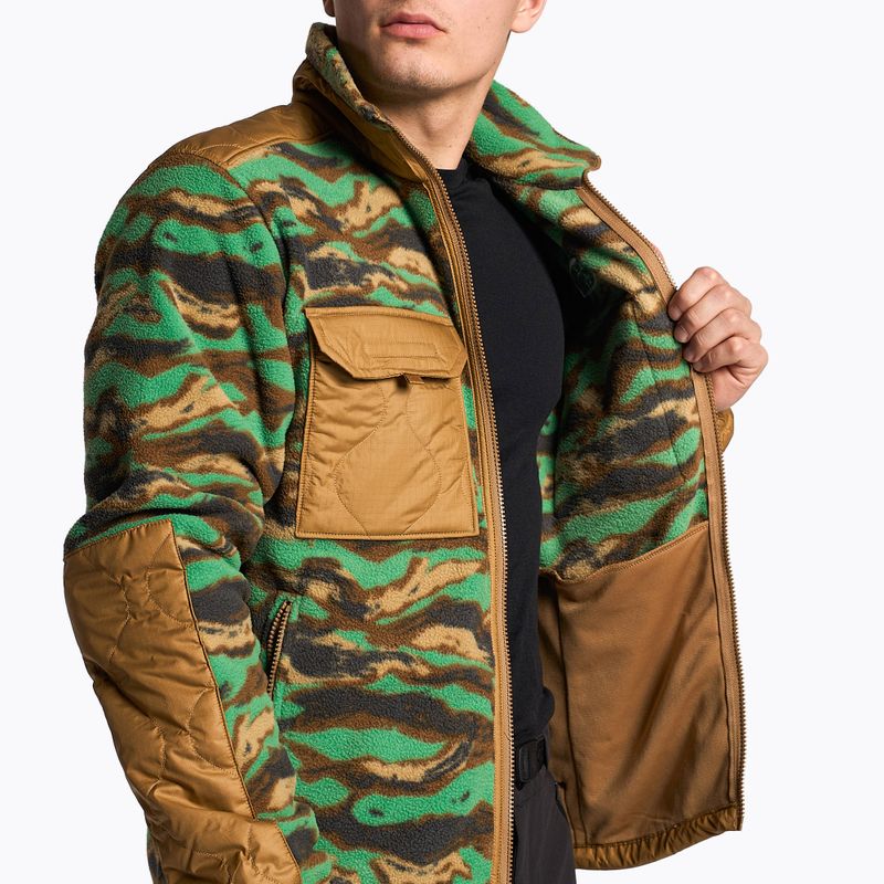 Bluza trekkingowa męska The North Face Royal Arch FZ deep grass green printed camo 4