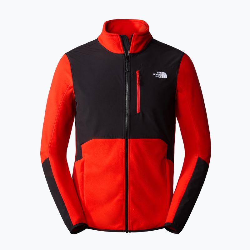 Bluza trekkingowa męska The North Face Glacier Pro FZ fiery red/black