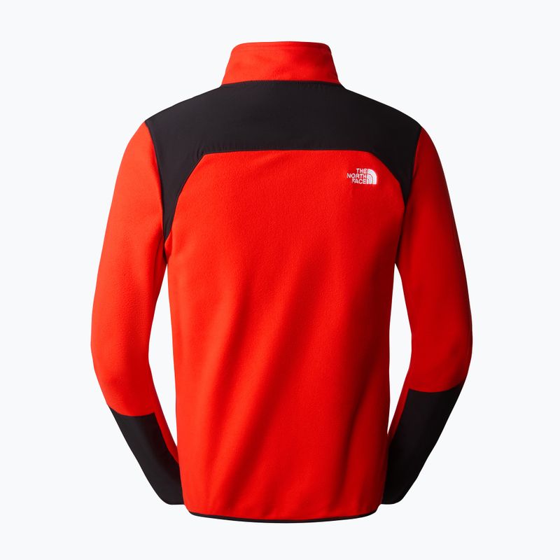 Bluza trekkingowa męska The North Face Glacier Pro FZ fiery red/black 2