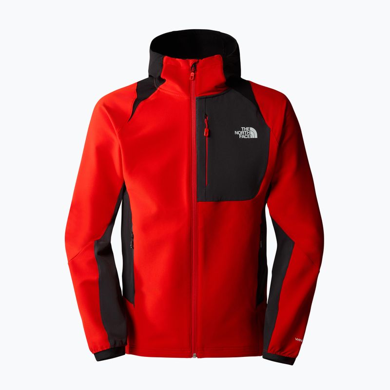 Kurtka softshell męska The North Face AO Softshell Hoodie fiery red/asphalt grey/black