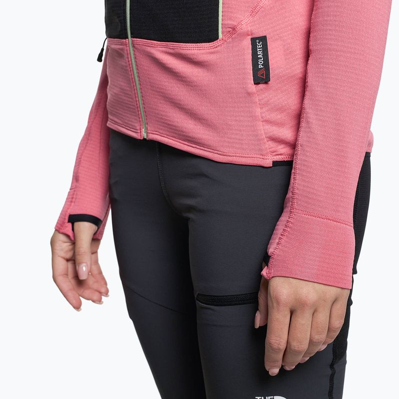 Bluza damska The North Face Bolt Polartec Hoodie cosmo pink/black 5