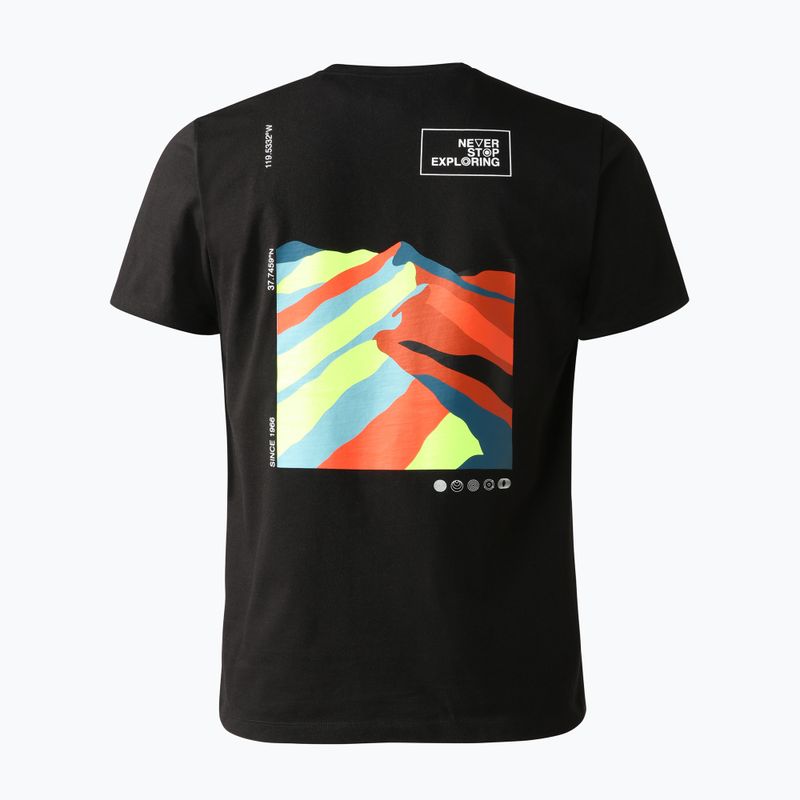 Koszulka trekkingowa męska The North Face Foundation Graphic black/retro orange 2