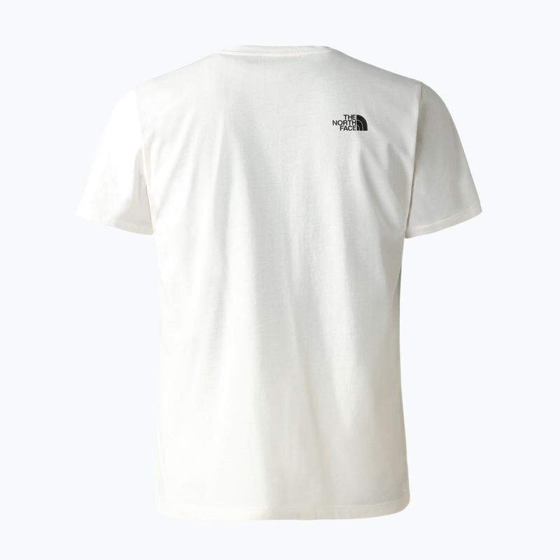 Koszulka trekkingowa męska The North Face Foundation Graphic gardenia white/black 2
