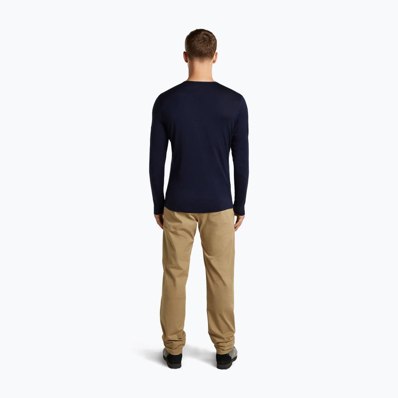 Longsleeve męski icebreaker Merino 200 Oasis Crewe SkiingYeti midnight navy 5