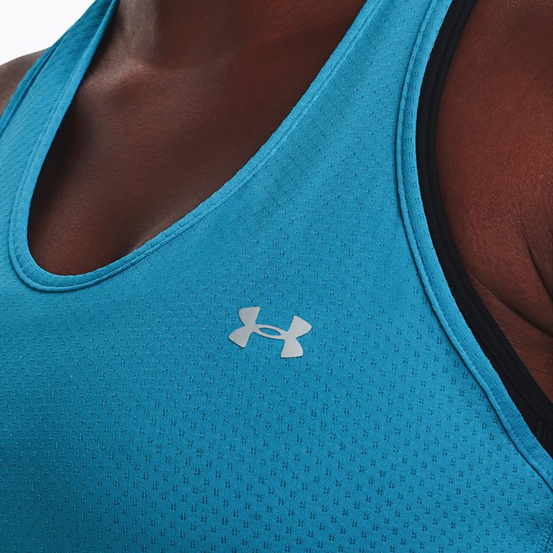 Koszulka treningowa damska Under Armour HeatGear Armour Racer capri/metallic silver 4