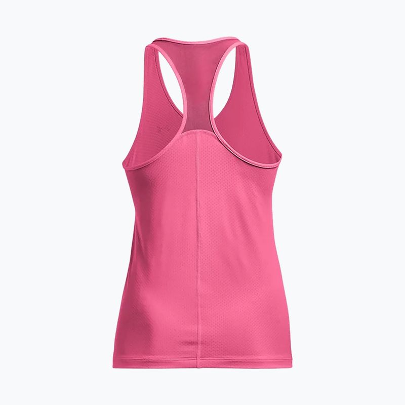 Koszulka treningowa damska Under Armour HeatGear Armour Racer pink punk/metallic silver 6