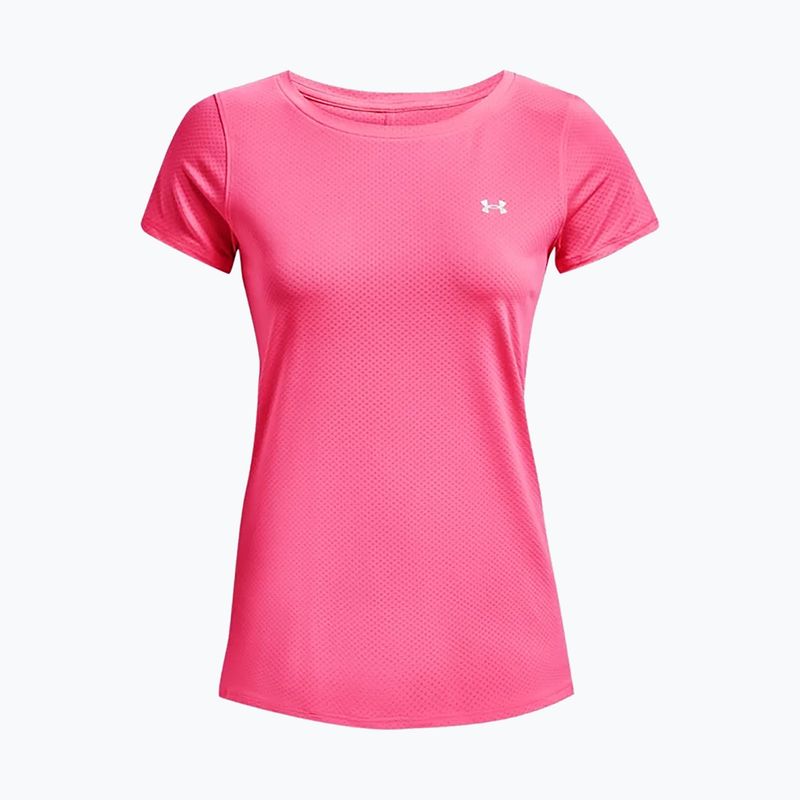 Koszulka treningowa damska Under Armour Heat Gear Armour pink punk/metallic silver