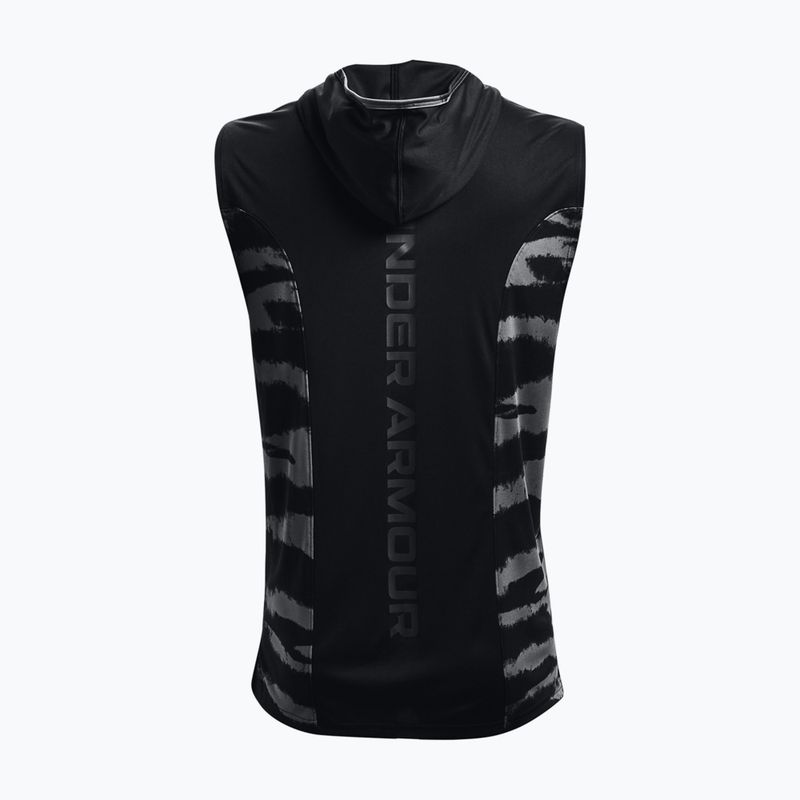 Koszulka koszykarska męska Under Armour Baseline Tank Hoodie black 2