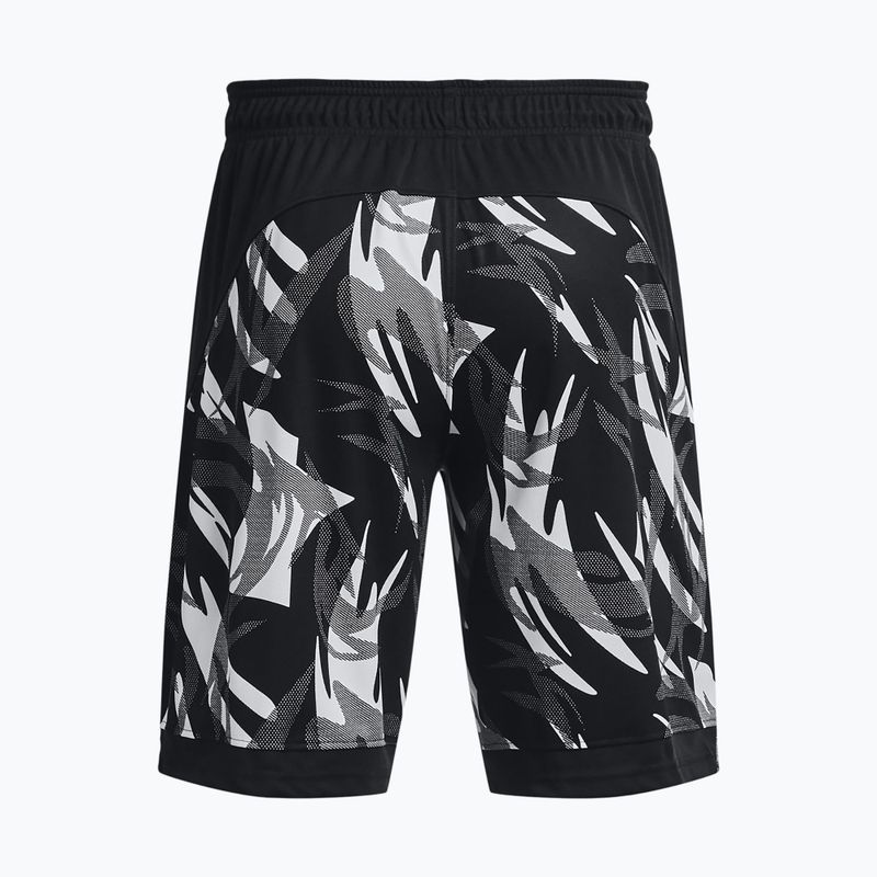 Spodenki koszykarskie męskie Under Armour Baseline 10'' Prnt black/red 2
