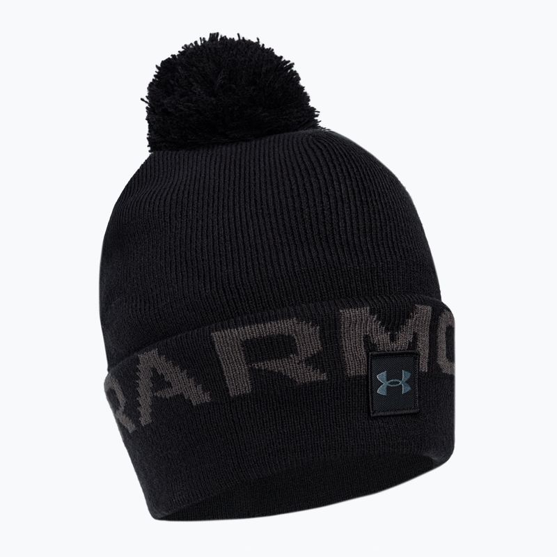 Czapka zimowa męska Under Armour UA Halftime Fleece Pom black/pitch gray/pitch gray