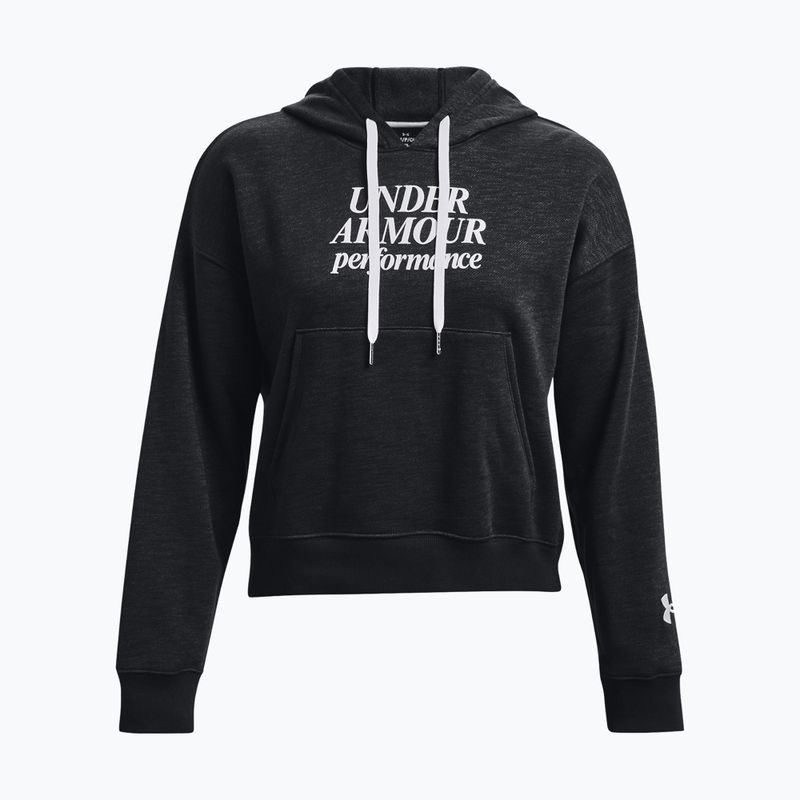 Bluza damska Under Armour Essential Script Hoodie black/jet gray/white