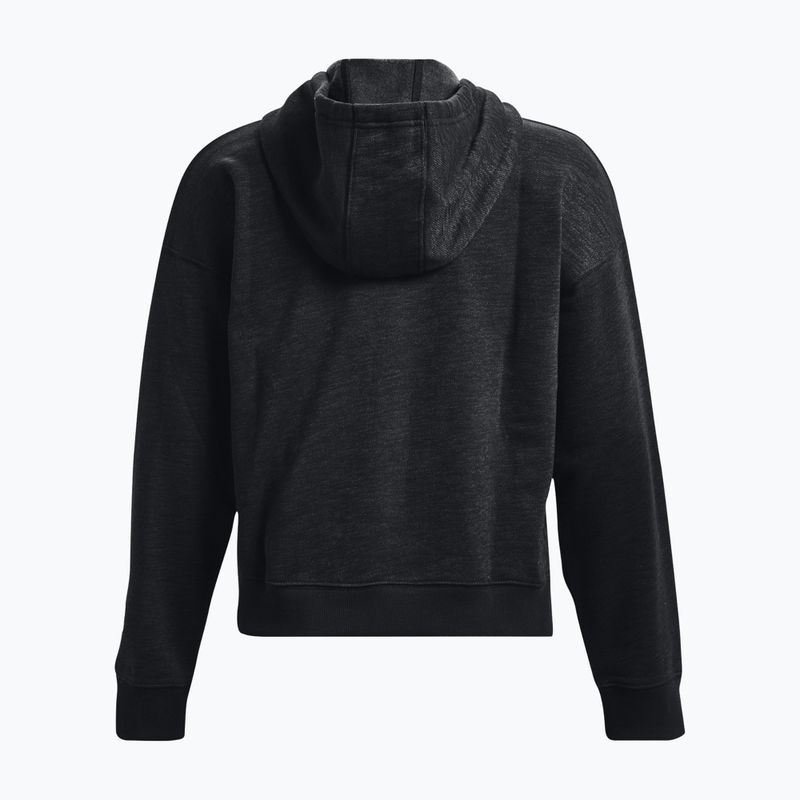 Bluza damska Under Armour Essential Script Hoodie black/jet gray/white 2