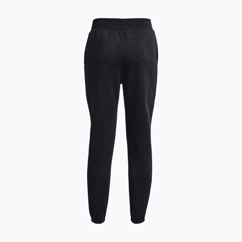 Spodnie treningowe damskie Under Armour Essential Script black/jet gray/white 4