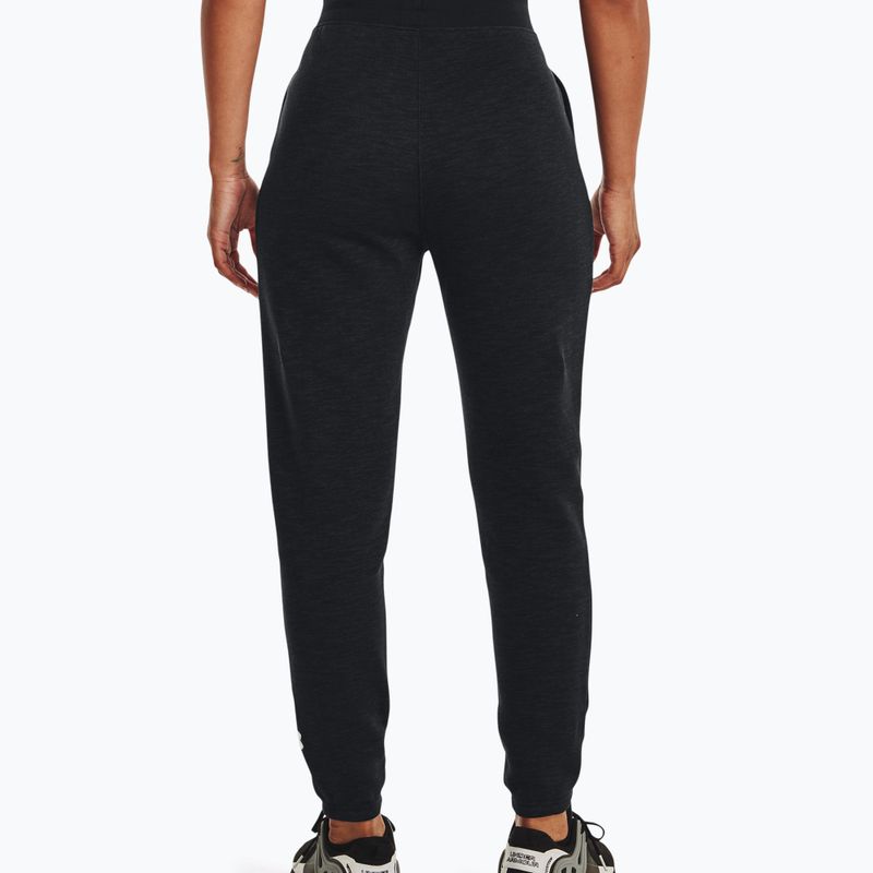 Spodnie treningowe damskie Under Armour Essential Script black/jet gray/white 2