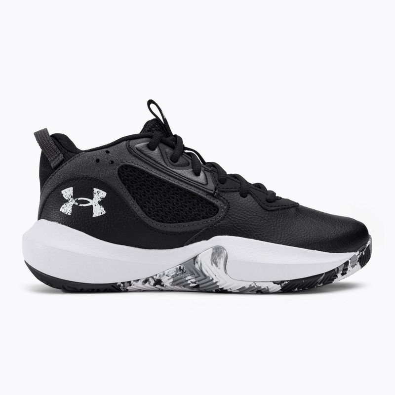 Buty do koszykówki dziecięce Under Armour GS Lockdown 6 deep black 2