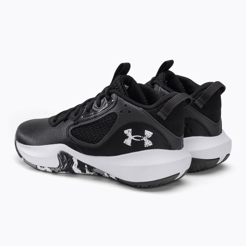Buty do koszykówki dziecięce Under Armour GS Lockdown 6 deep black 3