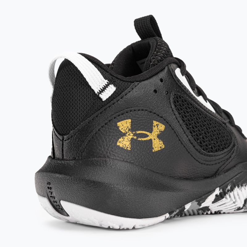 Buty do koszykówki dziecięce Under Armour GS Lockdown 6 black/black/metallic gold 8