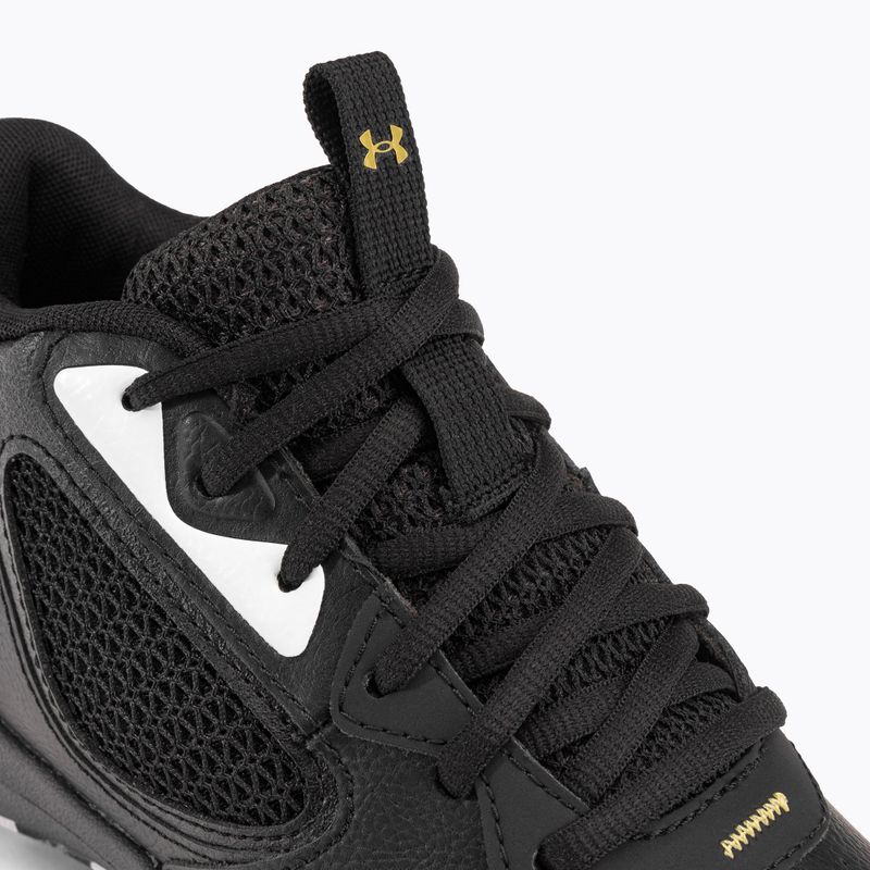 Buty do koszykówki dziecięce Under Armour GS Lockdown 6 black/black/metallic gold 10