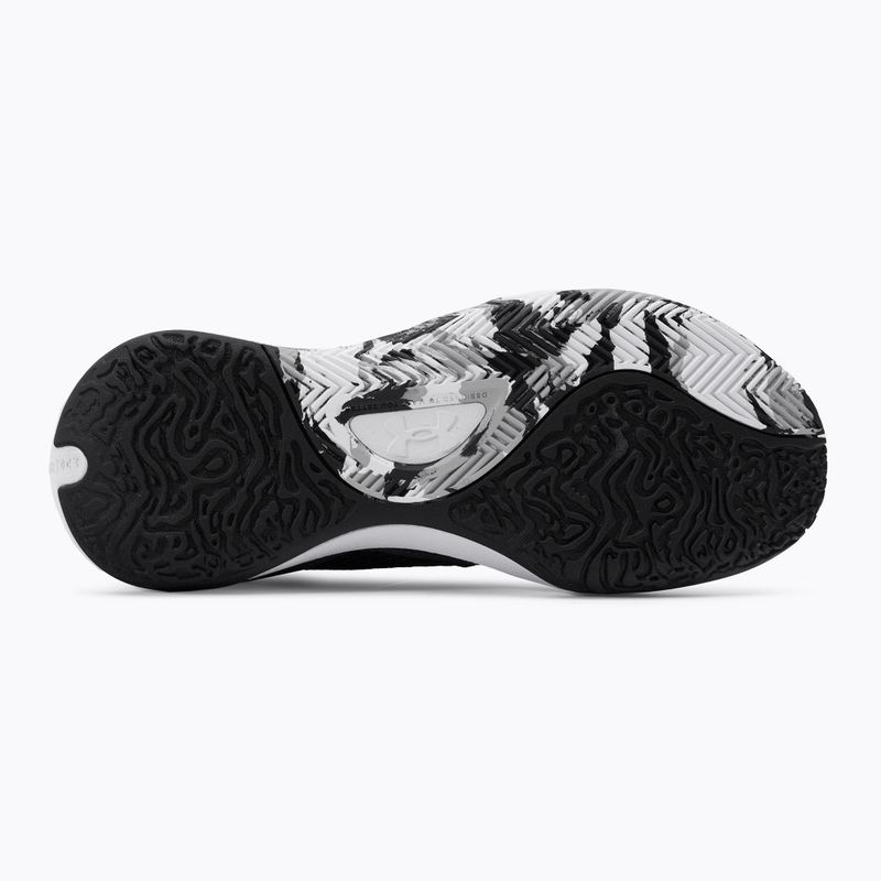 Buty do koszykówki męskie Under Armour Lockdown 6 white/jet gray/black 5