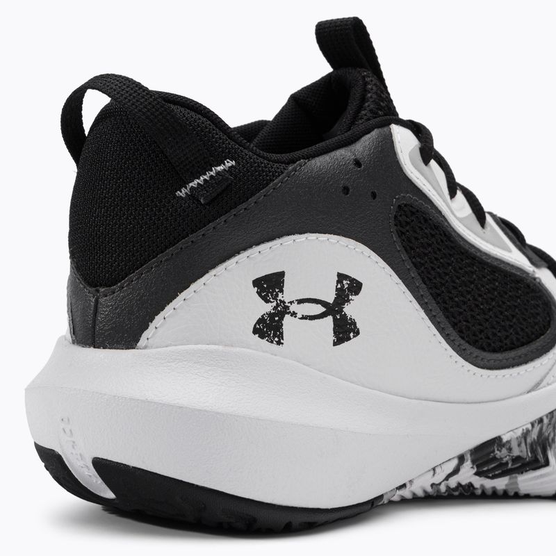 Buty do koszykówki męskie Under Armour Lockdown 6 white/jet gray/black 8