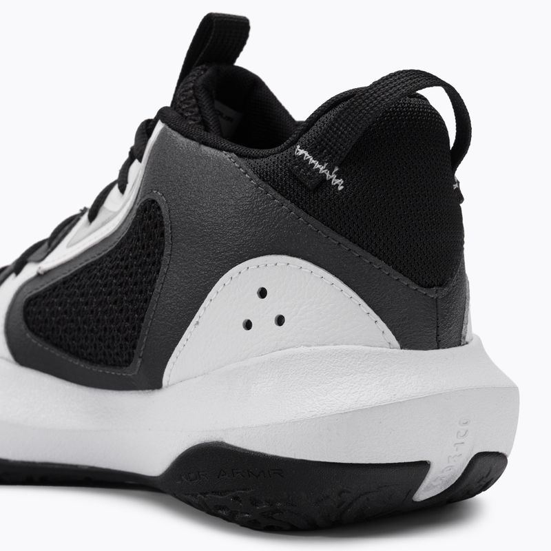 Buty do koszykówki męskie Under Armour Lockdown 6 white/jet gray/black 10