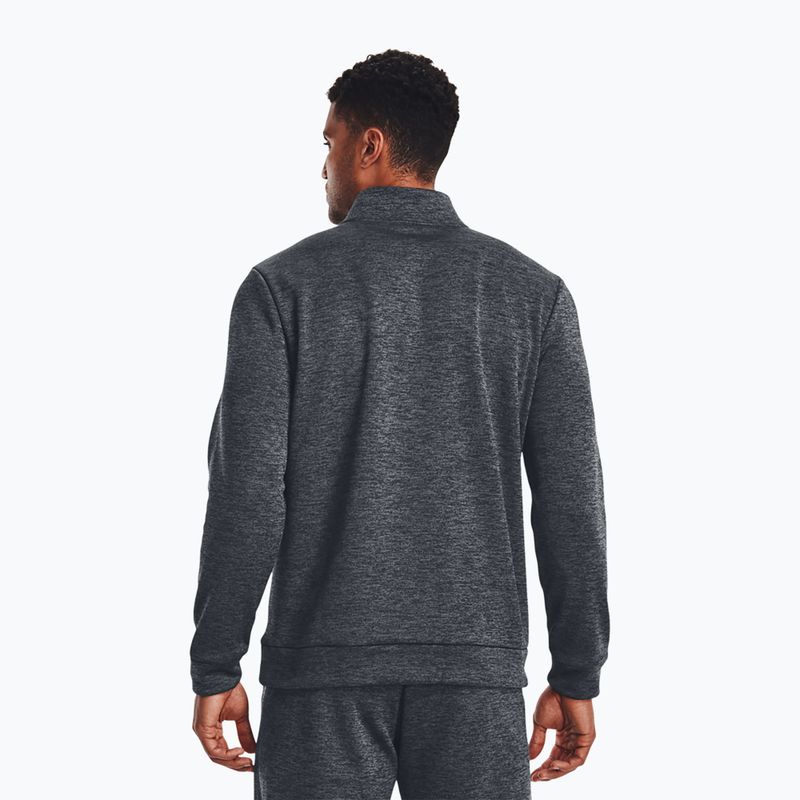 Bluza treningowa męska Under Armour Armour Fleece 1/4 Zip pitch gray/black 3