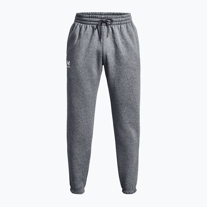 Spodnie treningowe męskie Under Armour Essential Fleece Joggers pitch gray medium heather/white 5