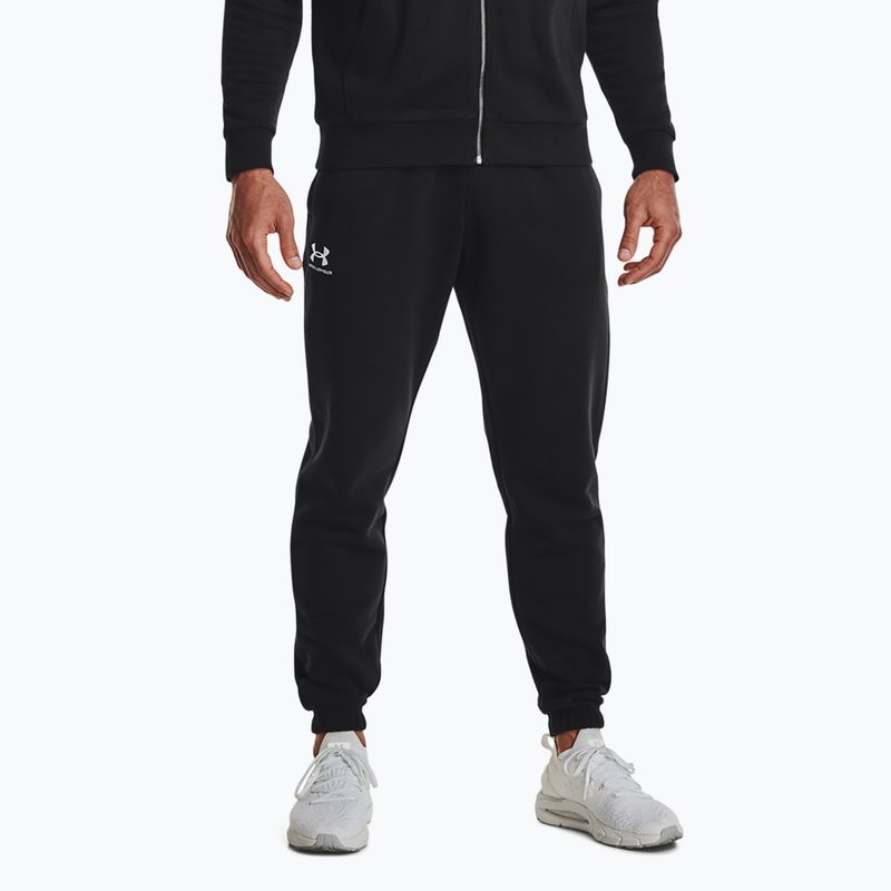 Spodnie treningowe męskie Under Armour Essential Fleece Joggers black/white