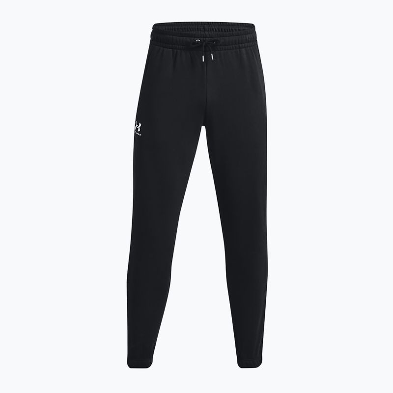 Spodnie treningowe męskie Under Armour Essential Fleece Joggers black/white 5