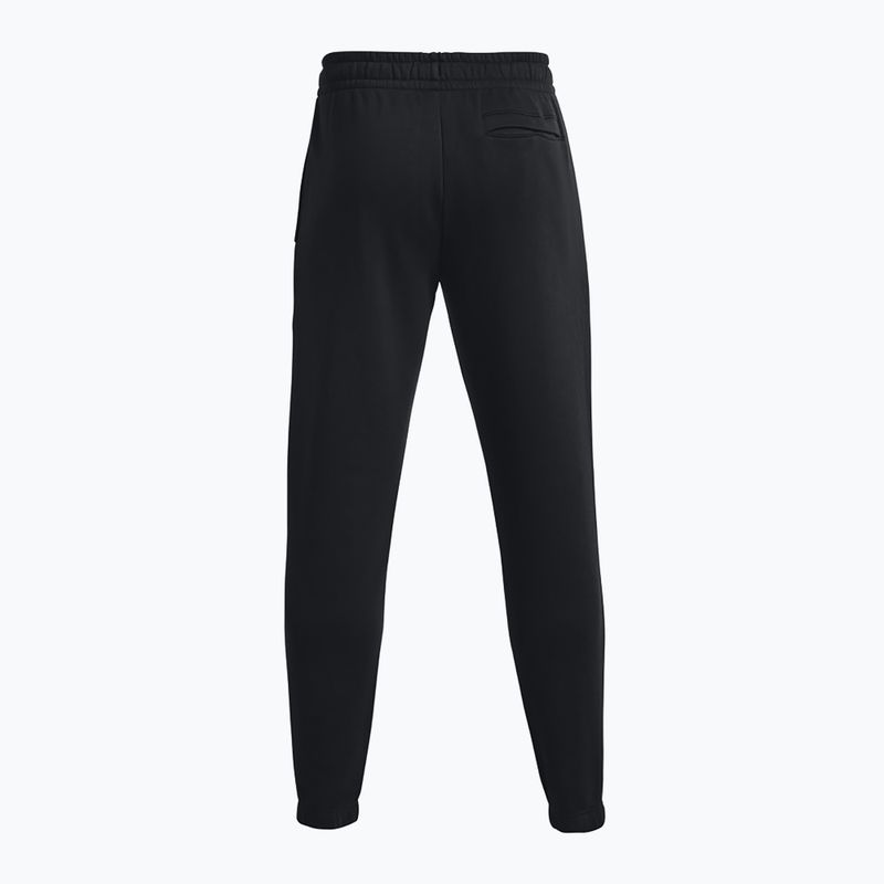 Spodnie treningowe męskie Under Armour Essential Fleece Joggers black/white 6