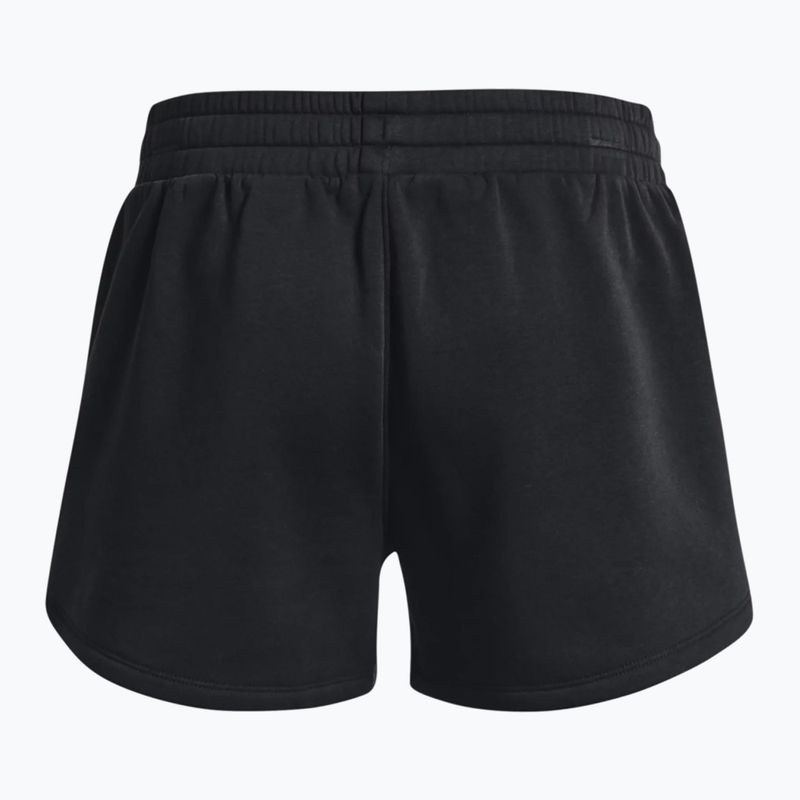 Spodenki treningowe damskie Under Armour Rival Fleece black/white 4