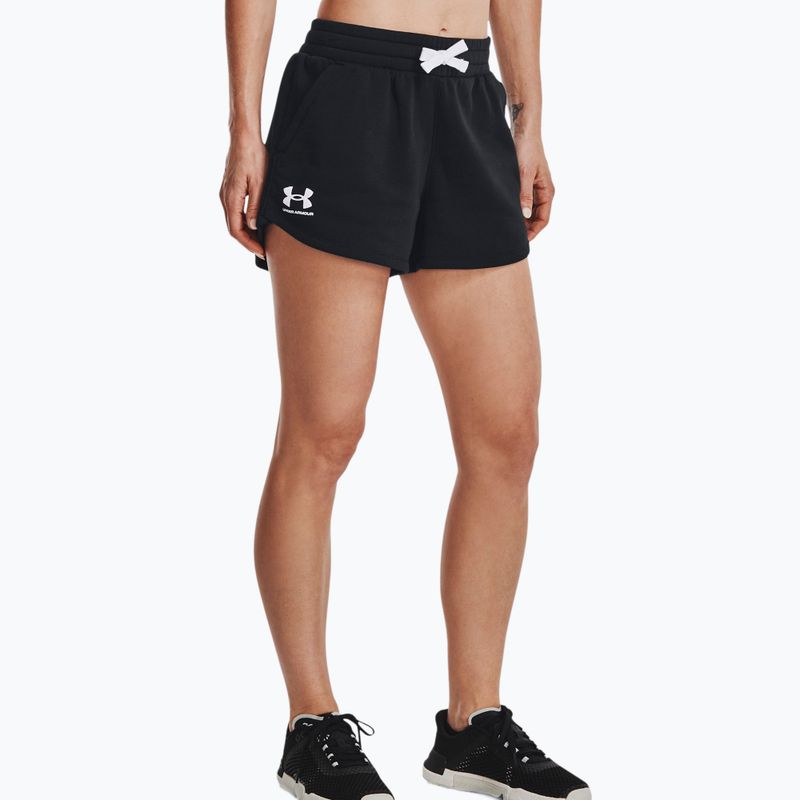 Spodenki treningowe damskie Under Armour Rival Fleece black/white