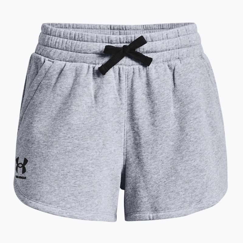 Spodenki treningowe damskie Under Armour Rival Fleece steel medium heather/black 3