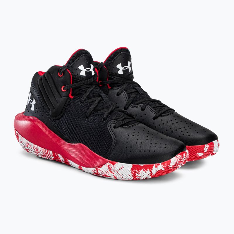Buty do koszykówki męskie Under Armour Jet '21 black/red/white 5