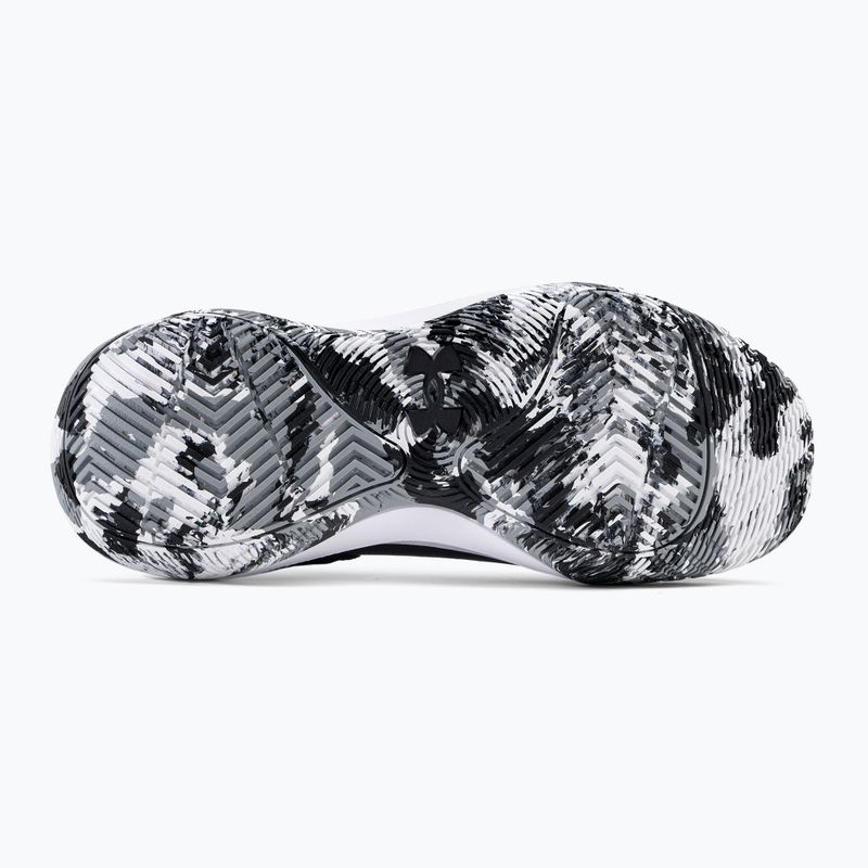 Buty do koszykówki męskie Under Armour Jet '21 black/white/metallic gold 4
