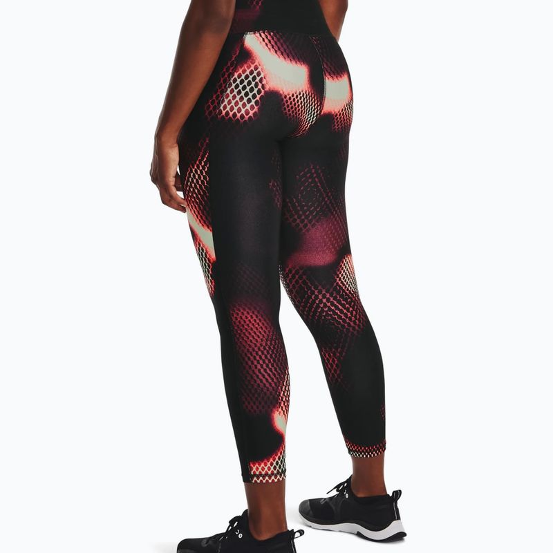 Legginsy treningowe damskie Under Armour Armour AOP Ankle Compression black/radio red/white 2