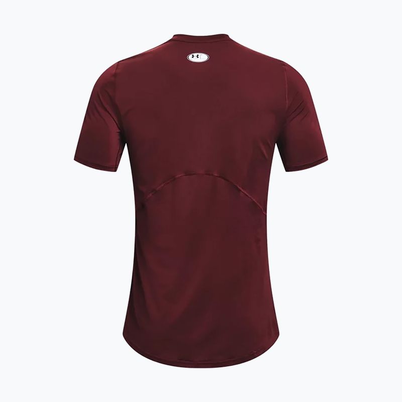 Koszulka treningowa męska Under Armour UA Hg Armour Fitted chestnut red/radio red 2