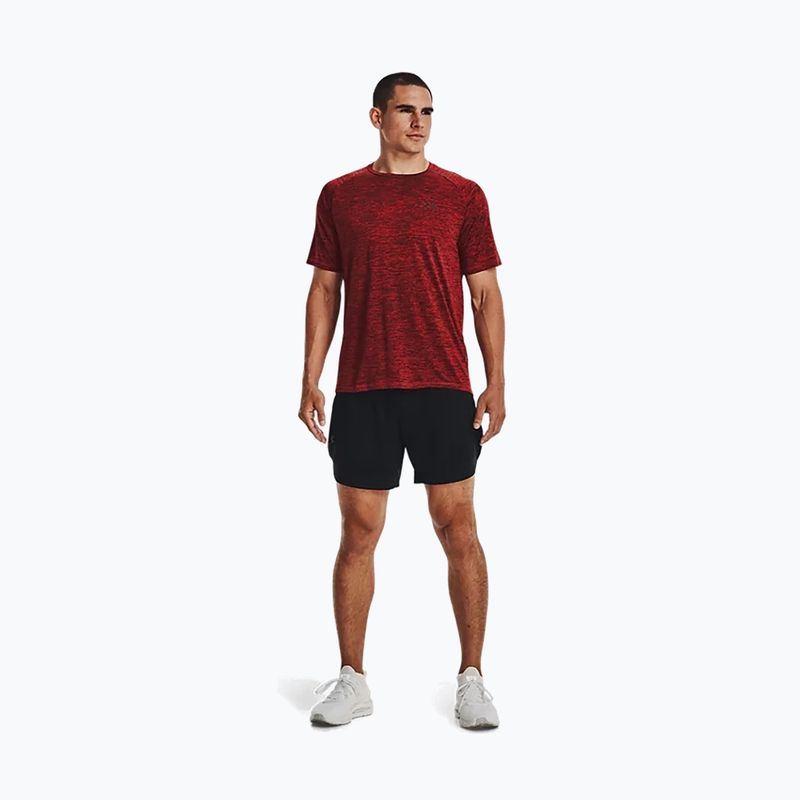Koszulka treningowa męska Under Armour Tech 2.0 bolt red/chestnut red/black 5