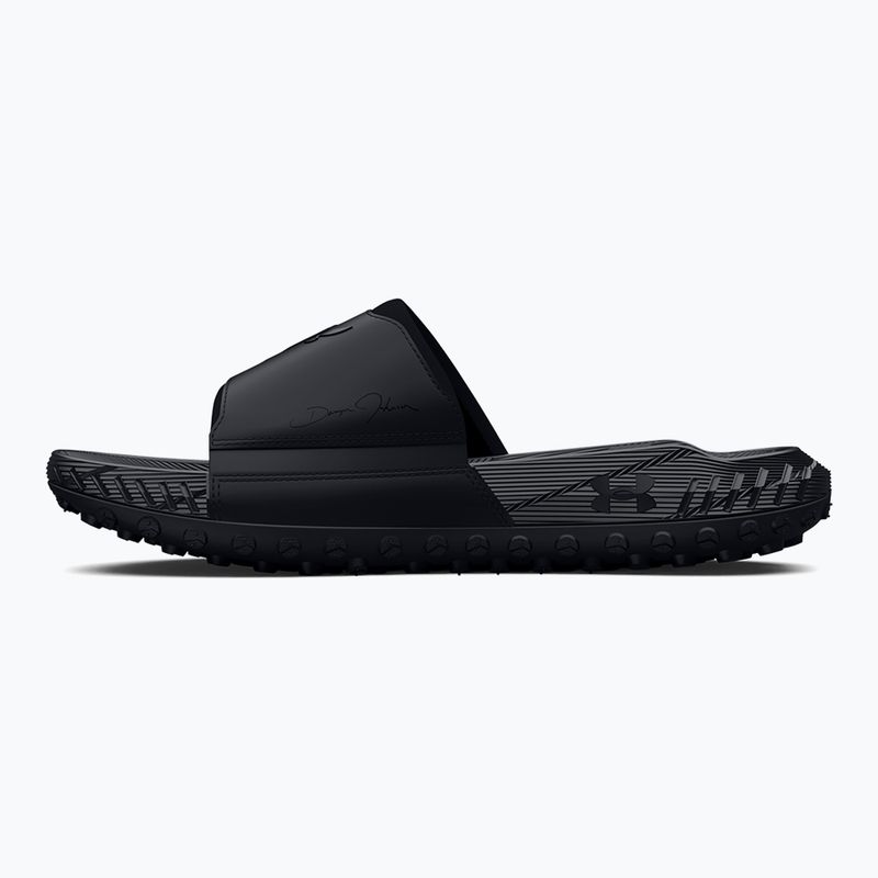 Klapki Under Armour Rock 3 black/white clay 2