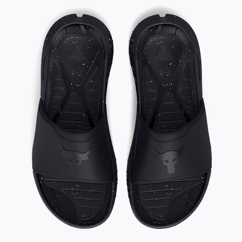 Klapki Under Armour Rock 3 black/white clay 4
