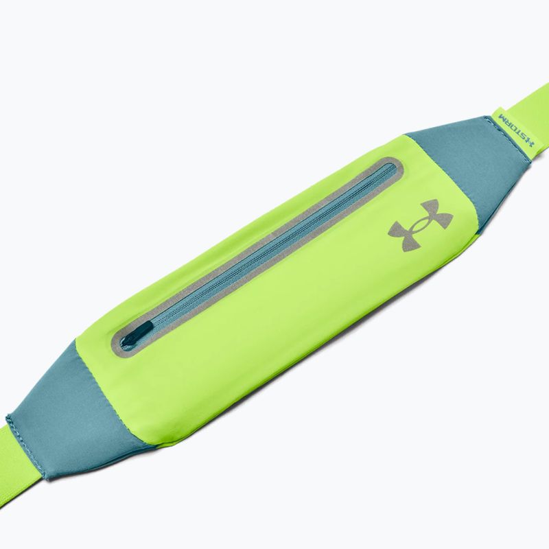 Pas do biegania Under Armour Flex Speedpocket Run Belt lime surge/still water/reflective