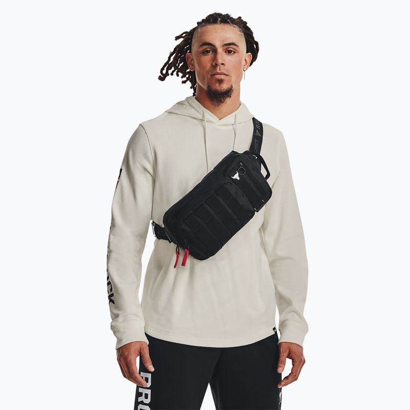 Saszetka nerka Under Armour Project Rock 7 l black/white 7
