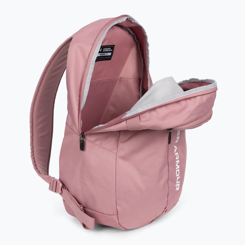 Plecak Under Armour Hustle Lite 24 l pink elixir/pink elixir/white 4