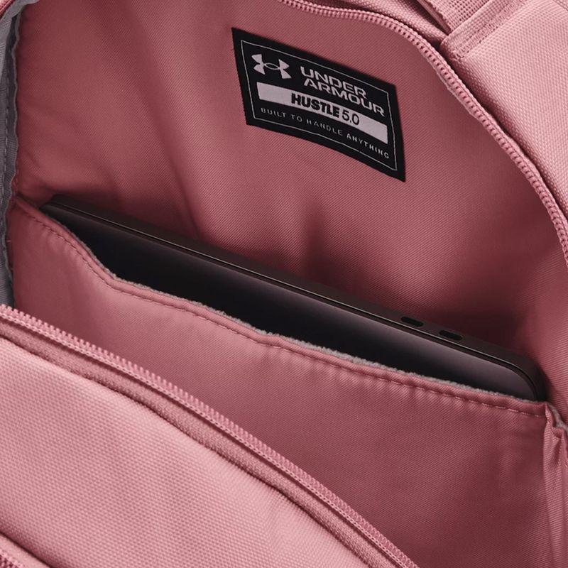 Plecak miejski Under Armour Hustle 5.0 29 l pink elixir/pink elixir/metallic gold 3