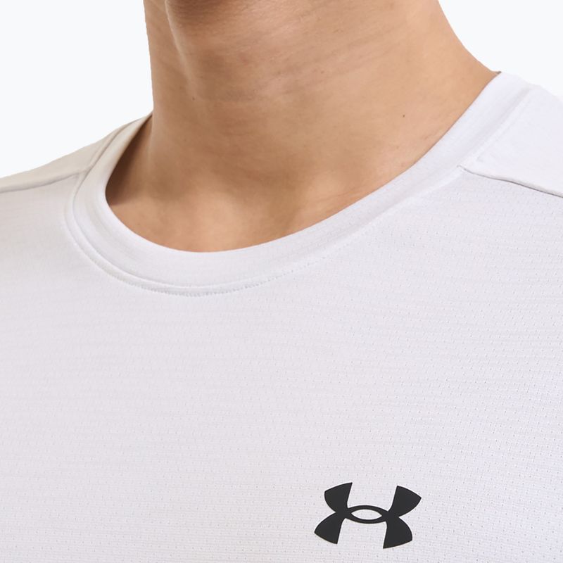 Koszulka treningowa męska Under Armour Tech Vent distant white/black 5