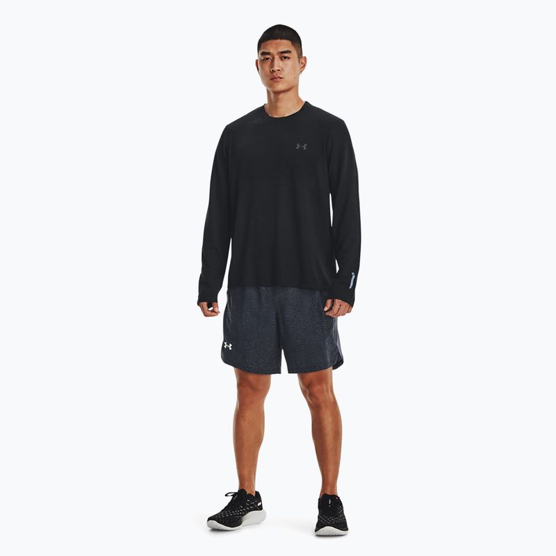 Longsleeve do biegania męski Under Armour Seamless Stride black/reflective 2