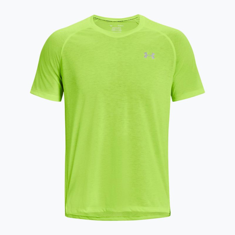 Koszulka do biegania męska Under Armour Streaker lime surge/lime surge/reflective 3